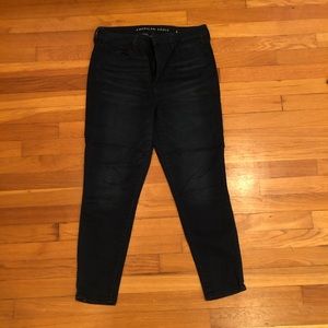 AE dark wash high waisted jegging (size 12 short)